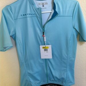 Castelli Women's Light Blue Cycling Jersey